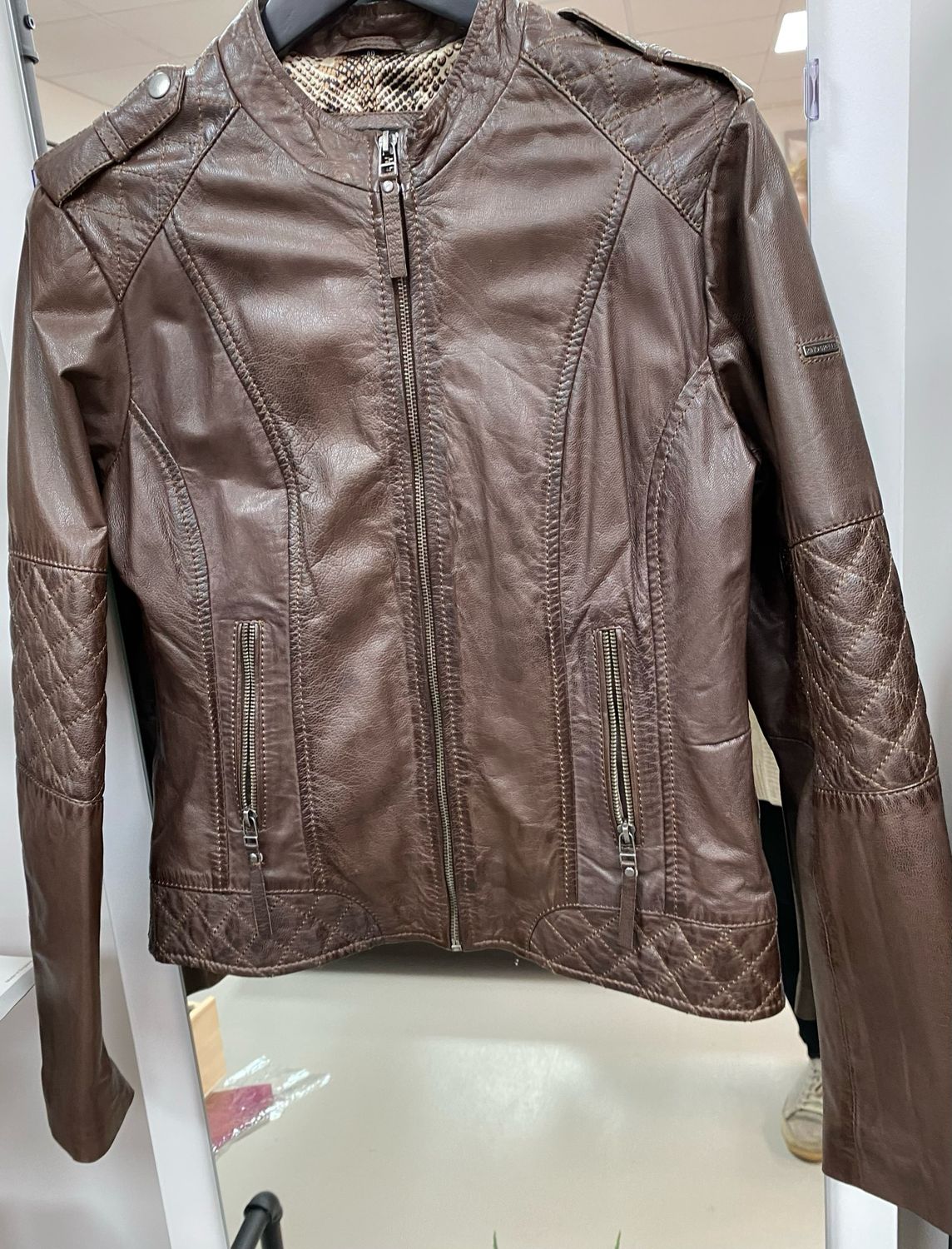 RINO &amp; PELLE genuine leather jacket size M