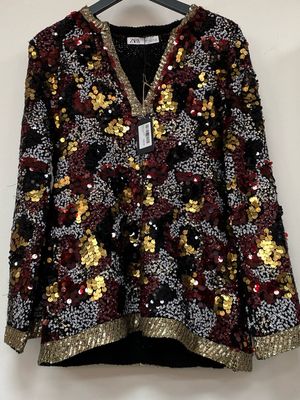 ZARA sequined top size S