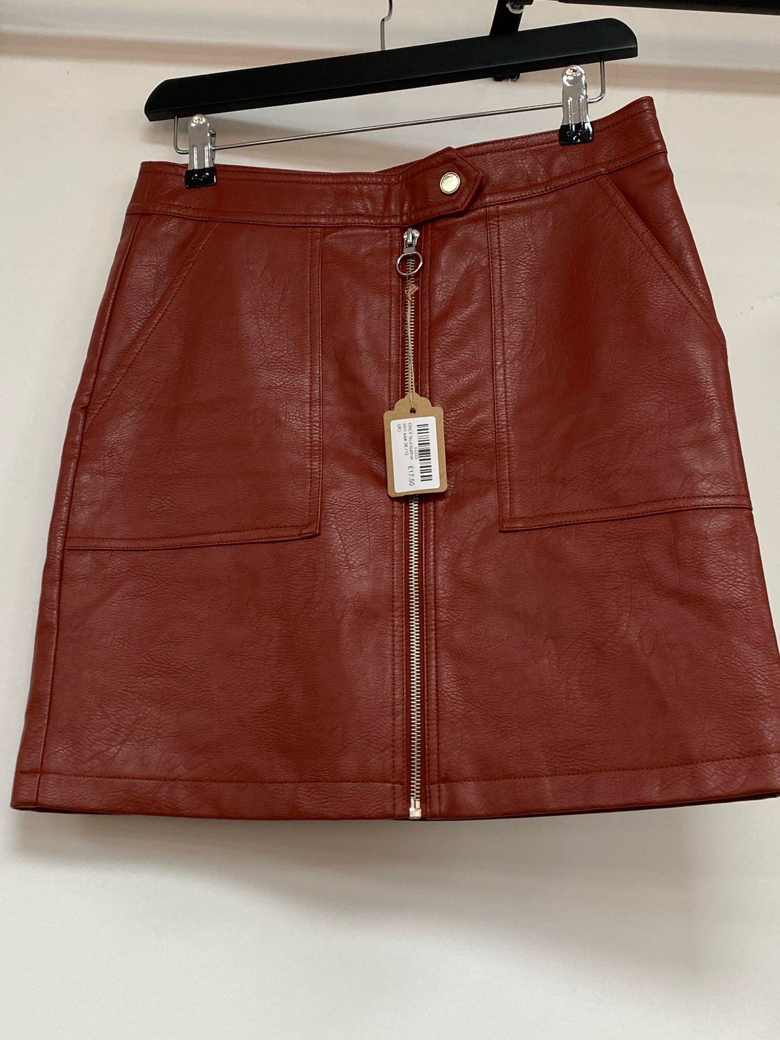 ONLY faux leather skirt size 38 (10 UK)