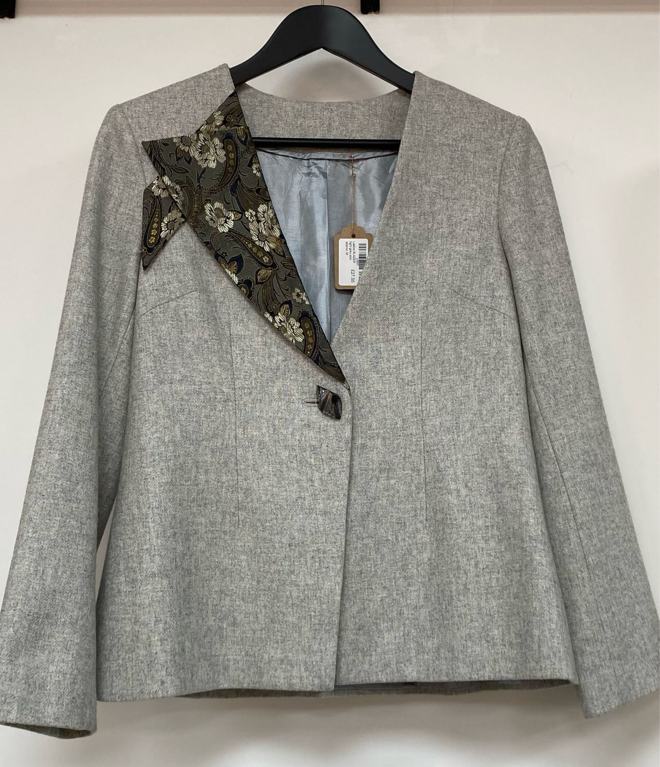 Ladies BLAZER light grey size approx. M