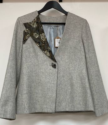 Ladies BLAZER light grey size approx. M