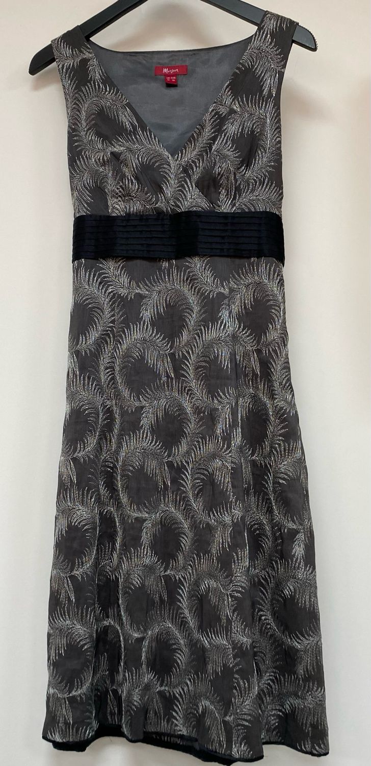 MONSOON silk &amp; linen dress size 10 UK