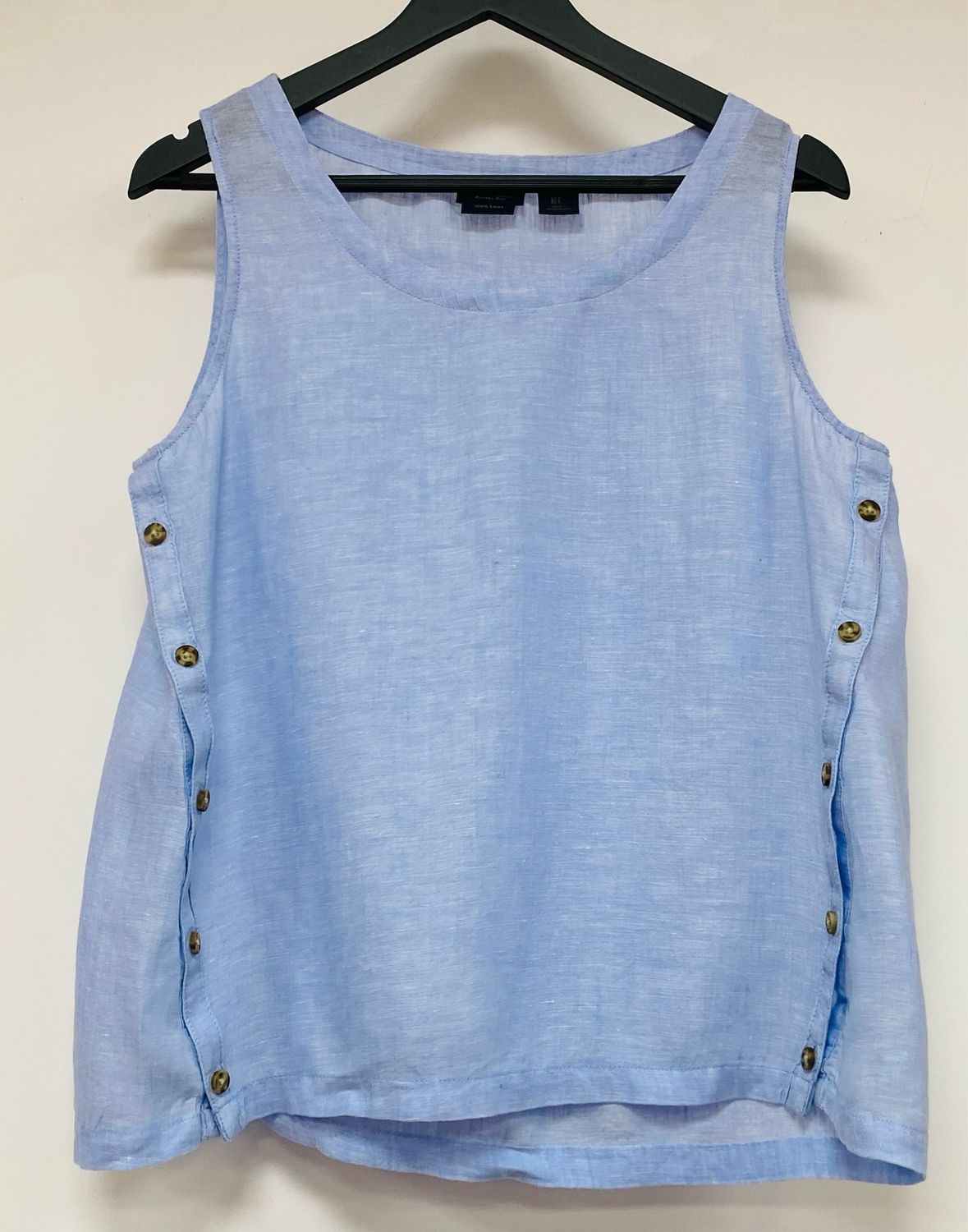 RACHEL ROY 100% linen top size L