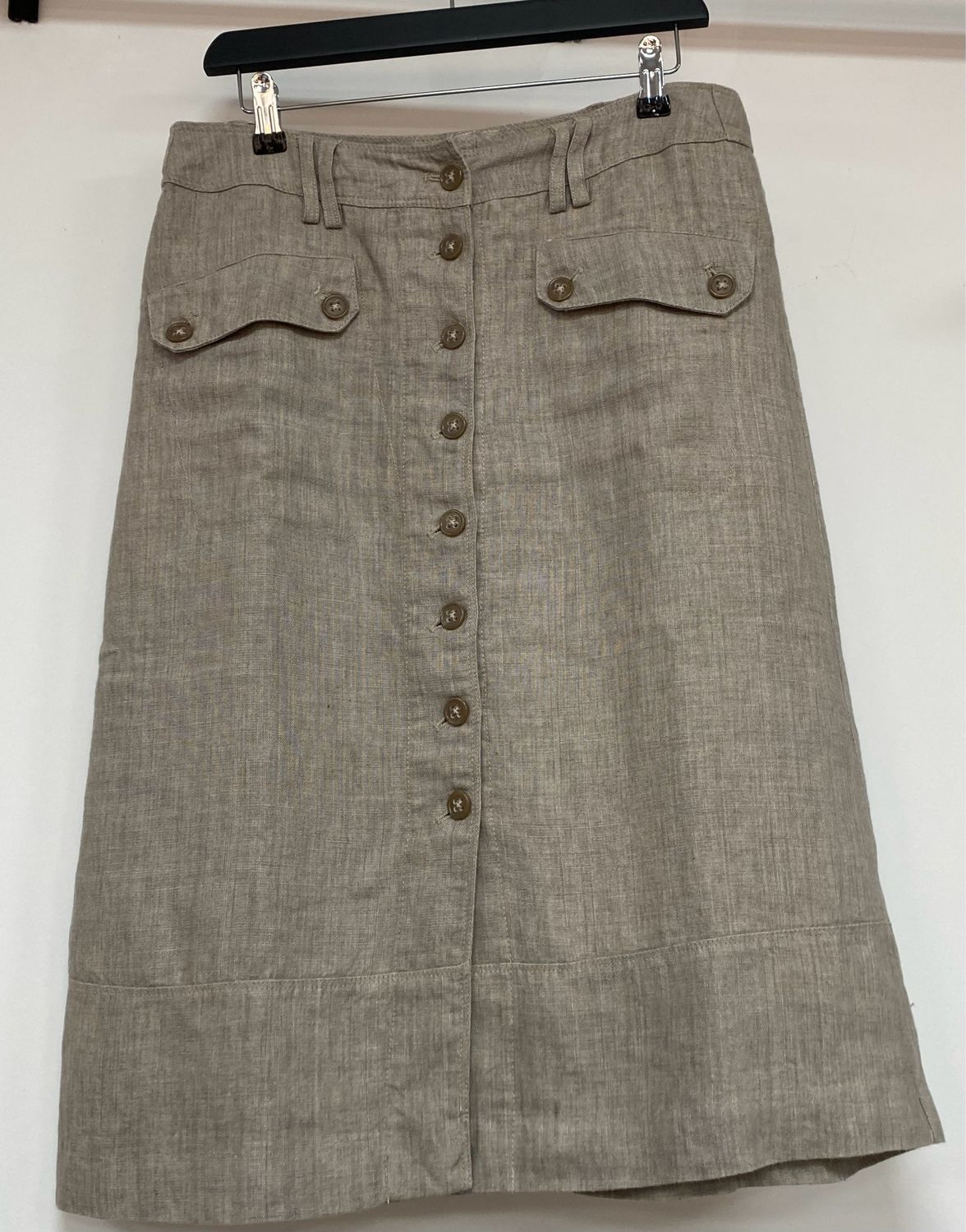 PART TWO 100% linen skirt size 12 UK