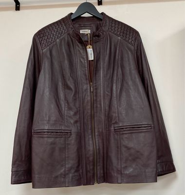 REAL leather jacket size 24 UK