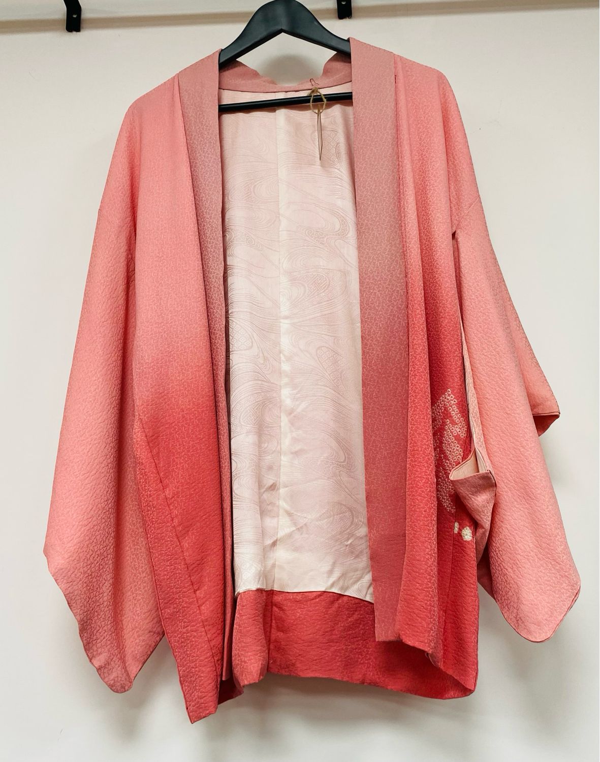 vintage Japanese kimono pure silk size approx. M