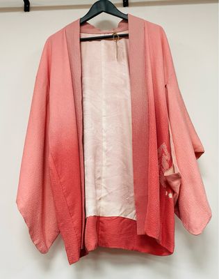 vintage Japanese kimono pure silk size approx. M