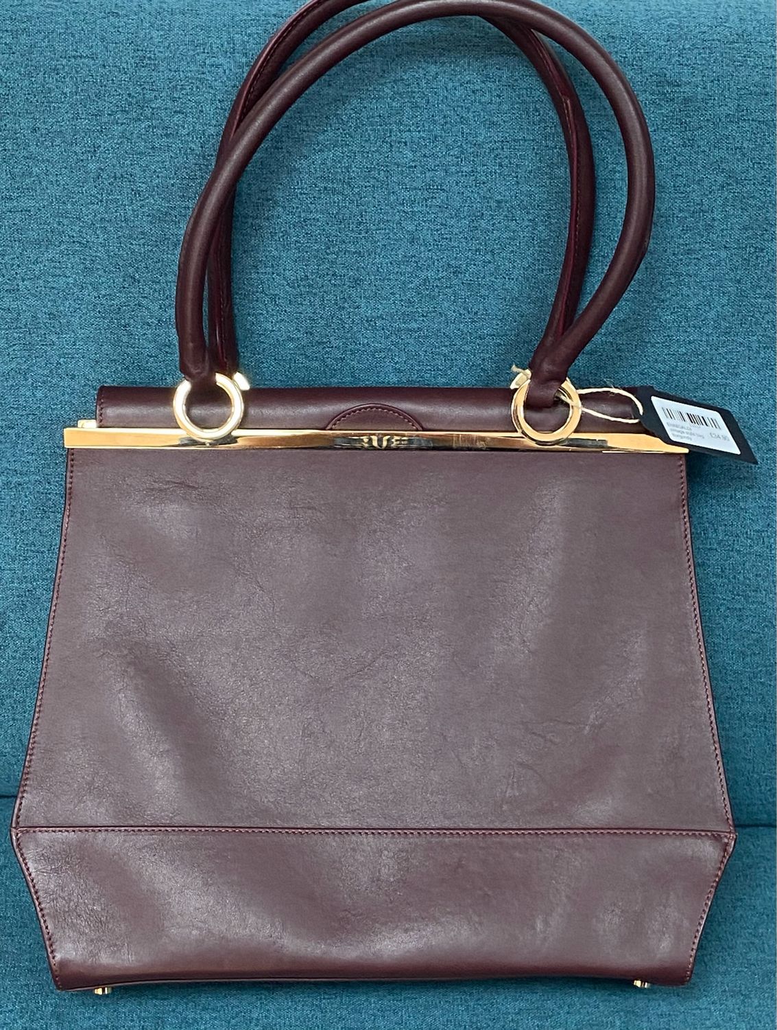 ENNIGALDI vintage style bag burgundy