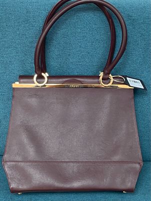 ENNIGALDI vintage style bag burgundy