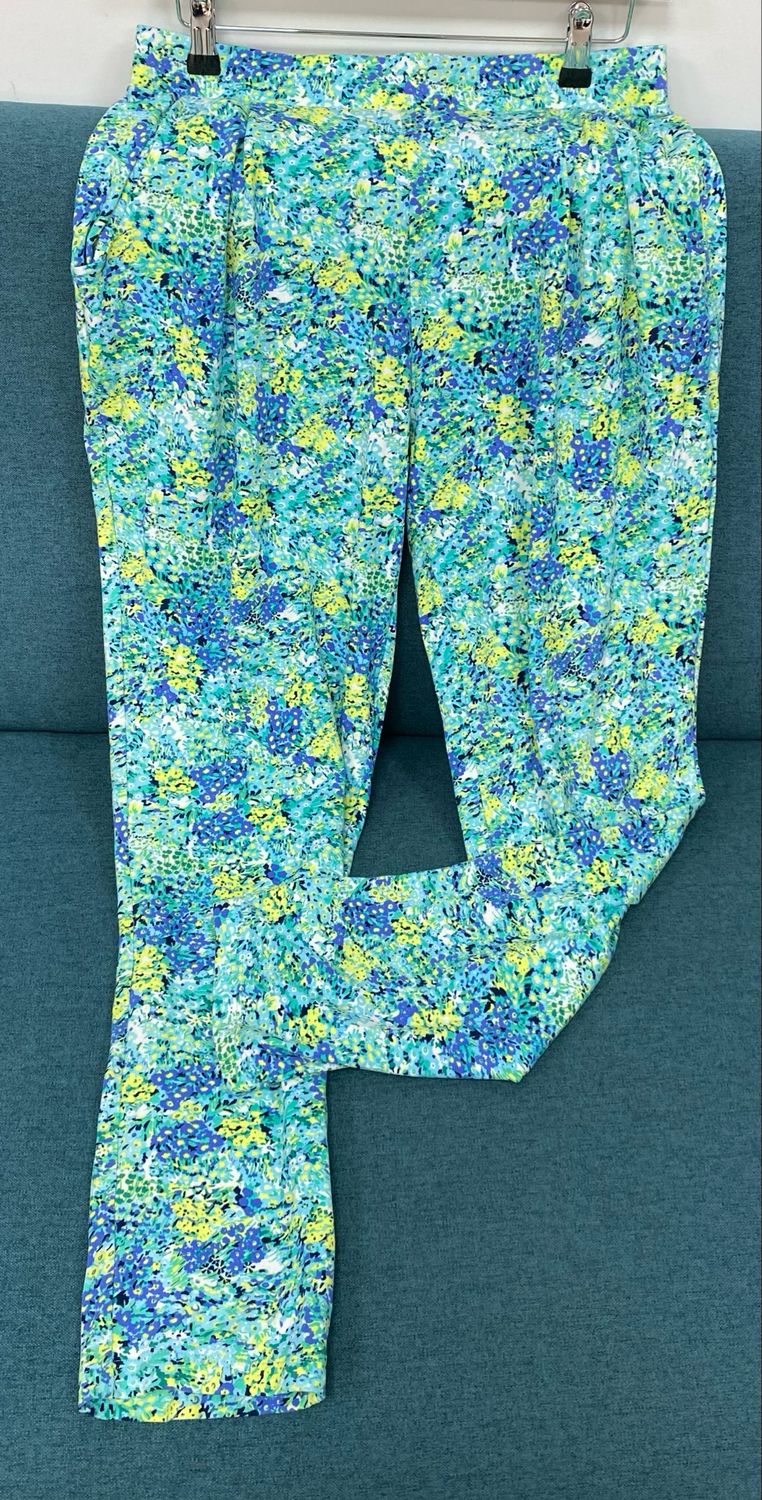 M&amp;S turquoise trousers with pockets size 12 UK