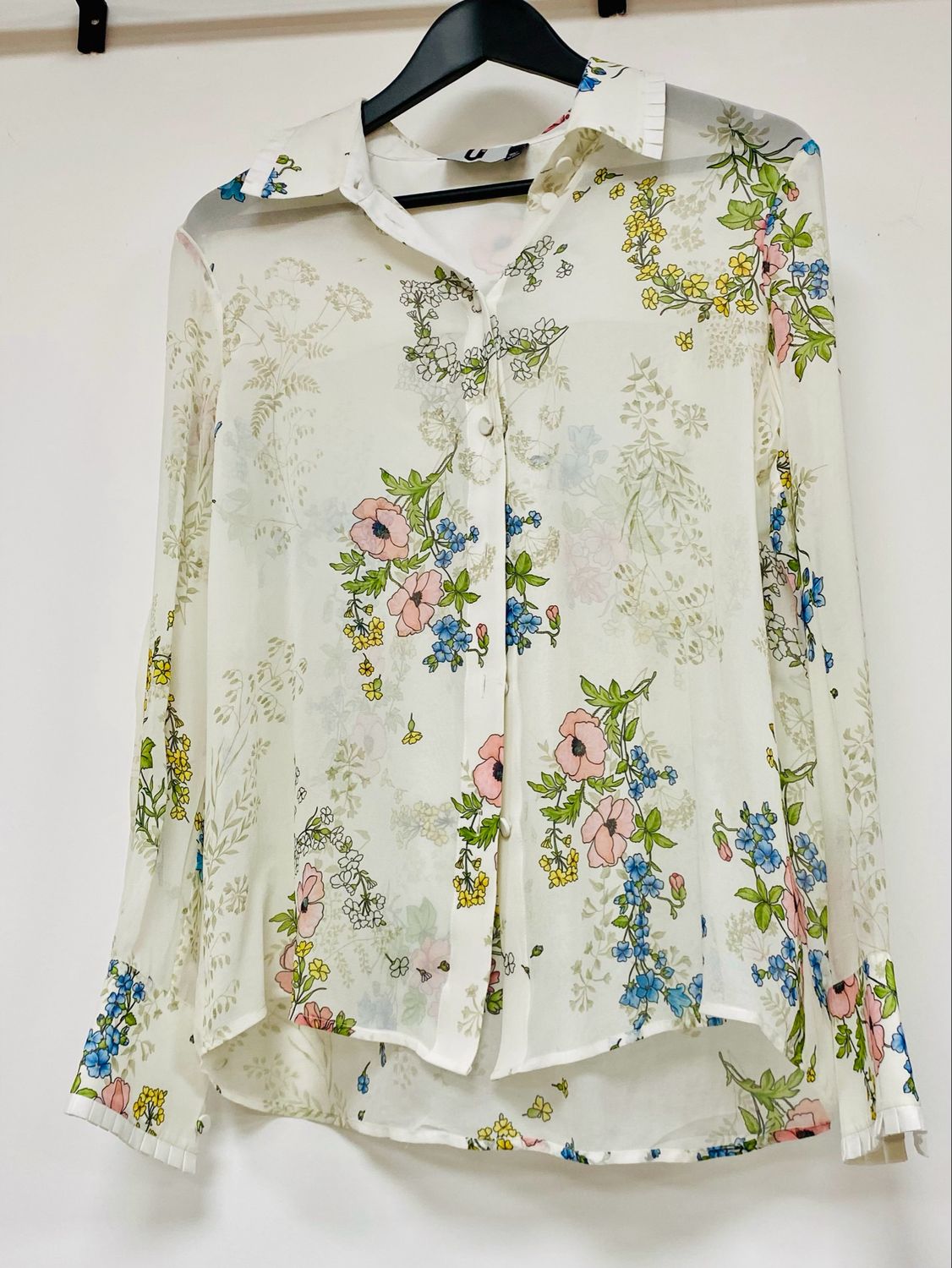 TOPSHOP 100% silk blouse size 12 UK