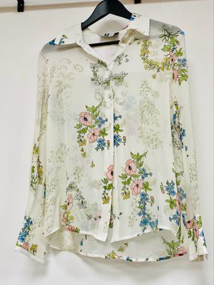 TOPSHOP 100% silk blouse size 12 UK