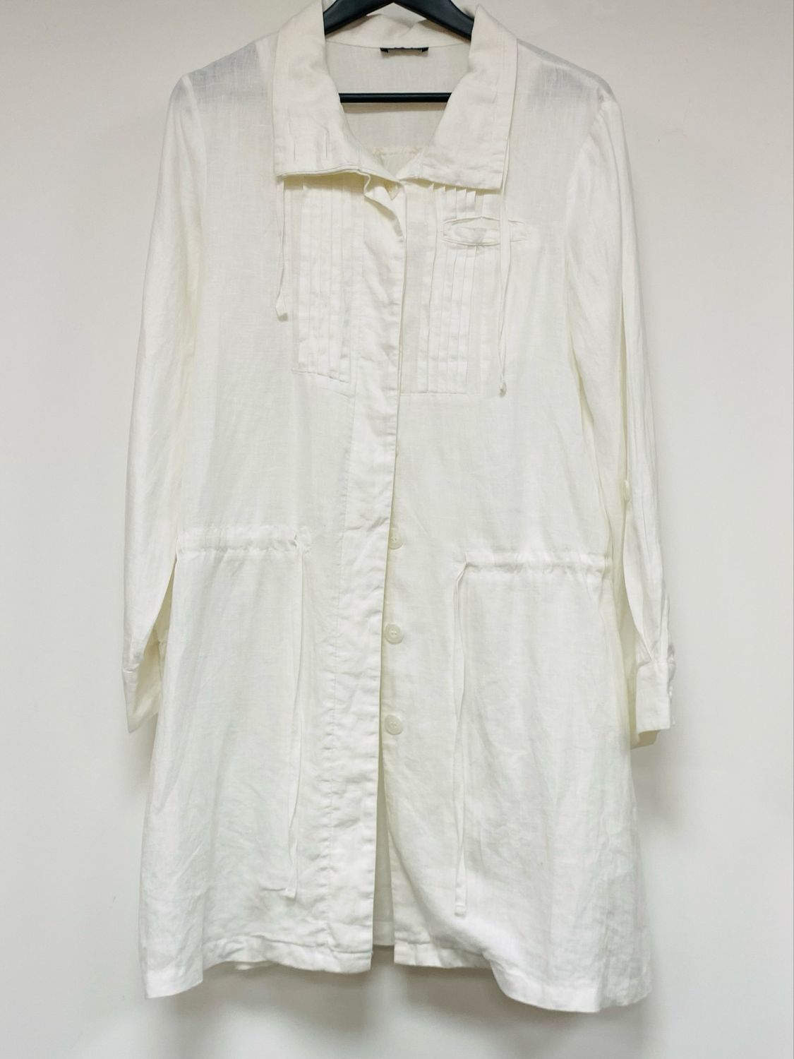 MALVIN 100% linen summer coat size 12 UK