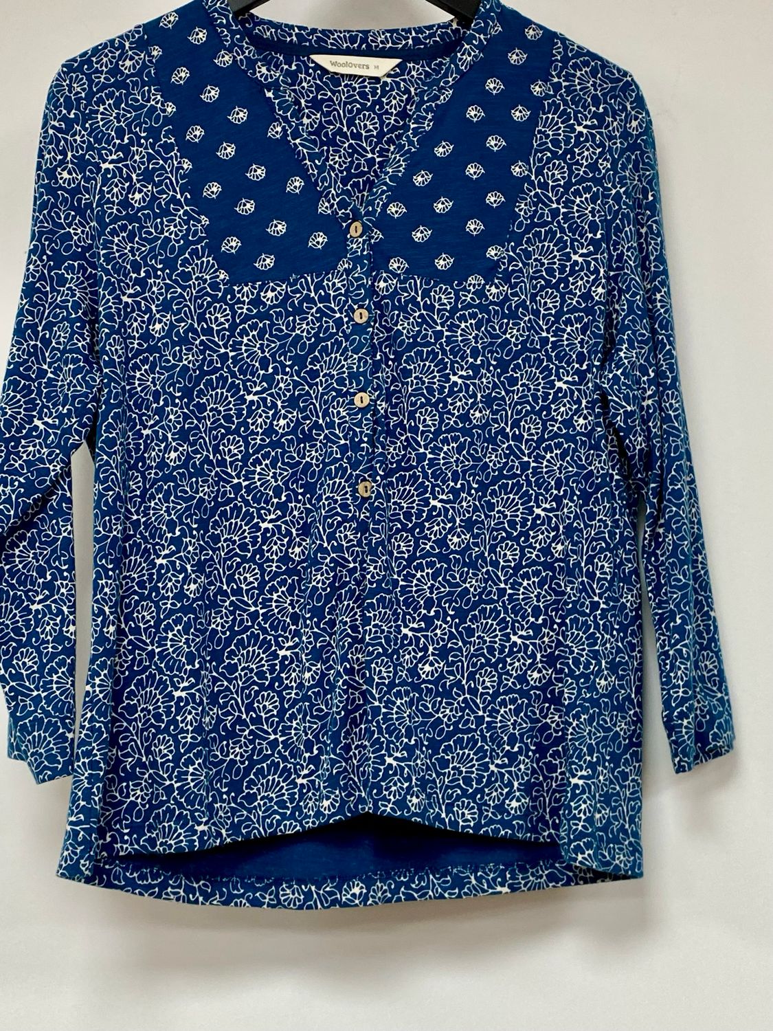 WOOLOVERS 100% cotton top size M
