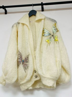 RENEE CHURCH mohair cardigan size M