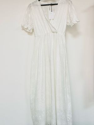 Duchess white cotton dress size 10