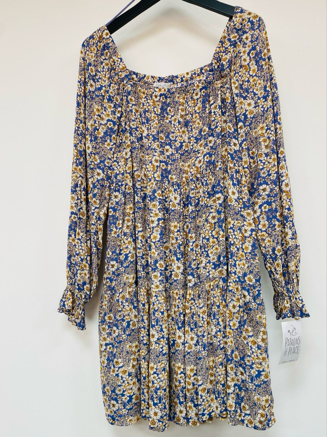 PATRONS OF PEACE 100% rayon dress size L