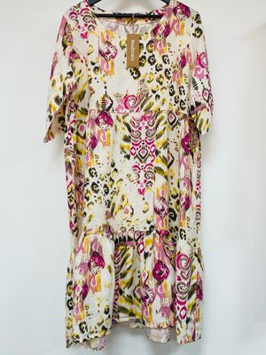 WOOLOVERS 100% linen dress size 14 UK