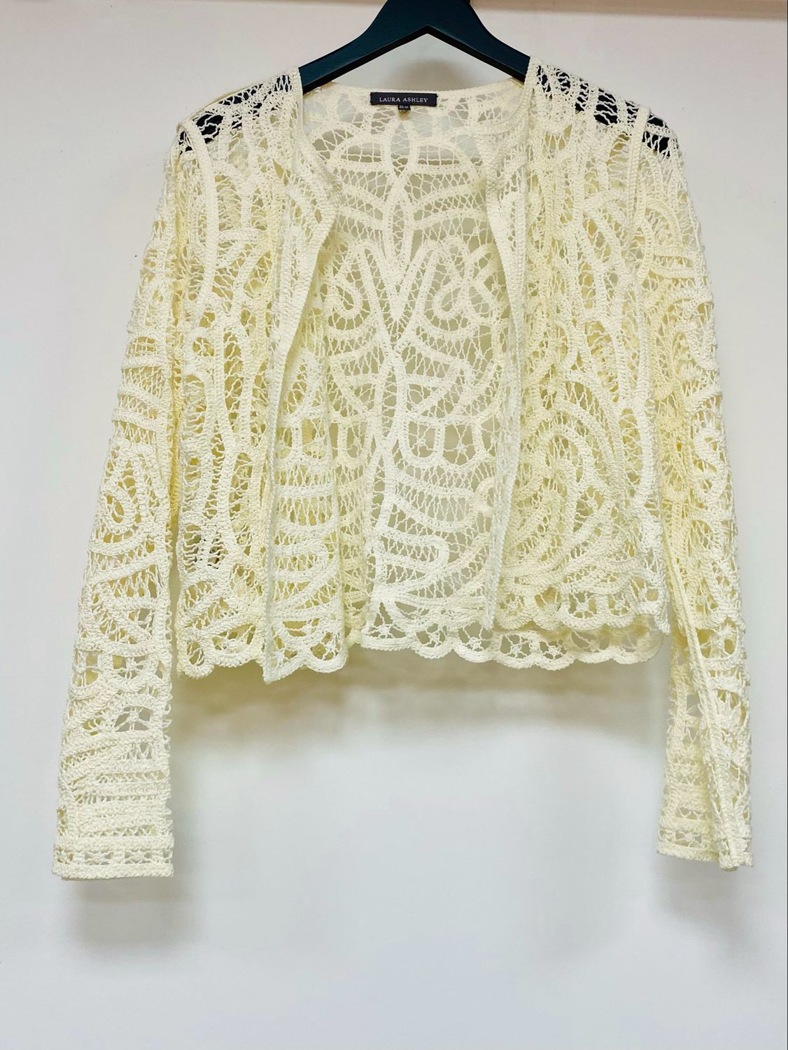 LAURA ASHLEY lace cardigan size 12 UK