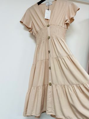 DUCHESS latte colour dress size 10 UK