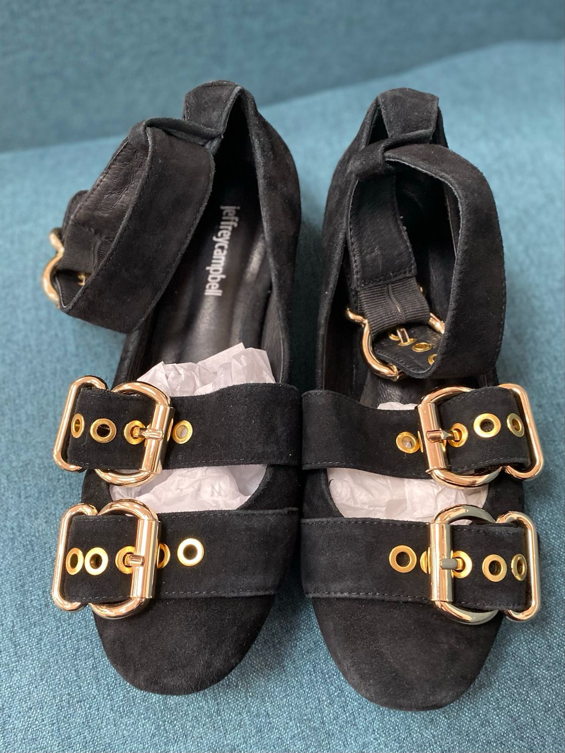 JEFFREY CAMPBELL suede flats size 6 UK