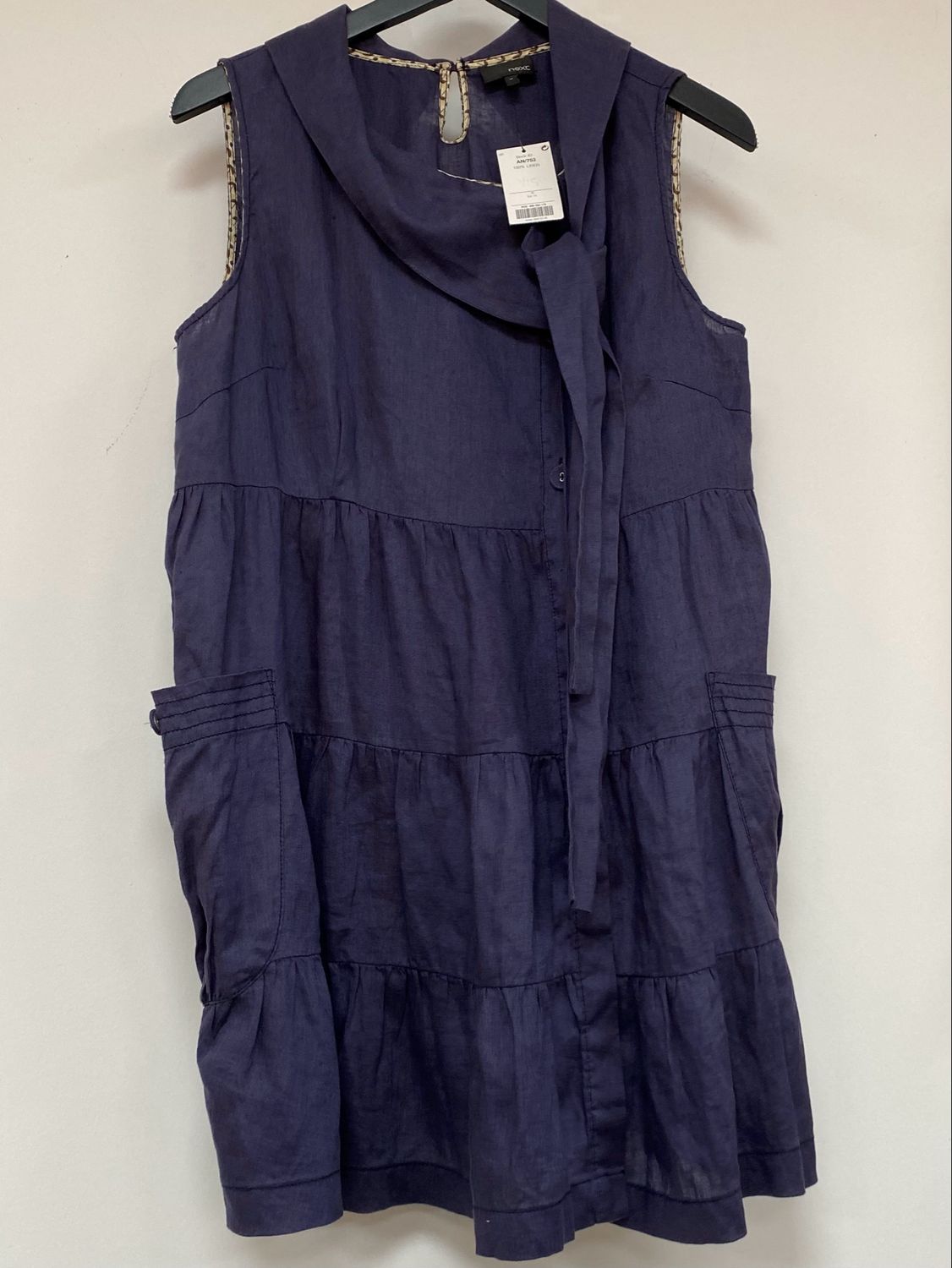 NEXT 100% linen tunic size 16 UK not used