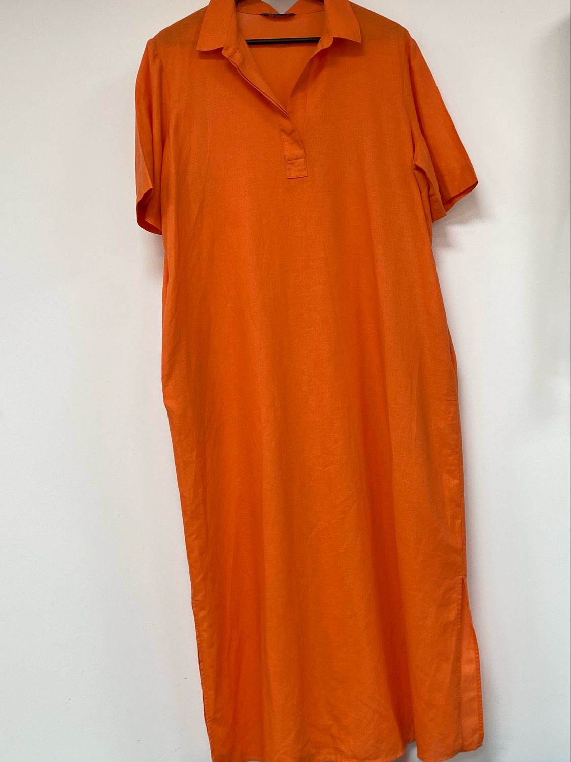 M&amp;S linen blend maxi dress size 16 UK