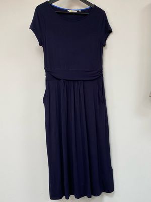 BODEN navy blue dress size 12L