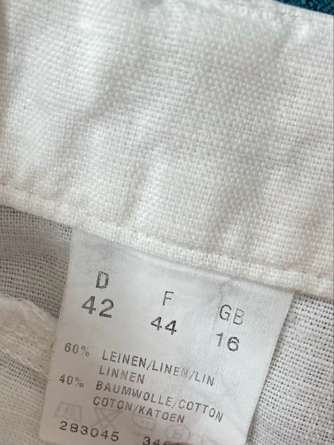 Ladies trousers linen cotton size L/XL