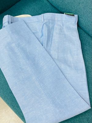 M&amp;S linen blend trousers size 42&quot; by 31&quot;