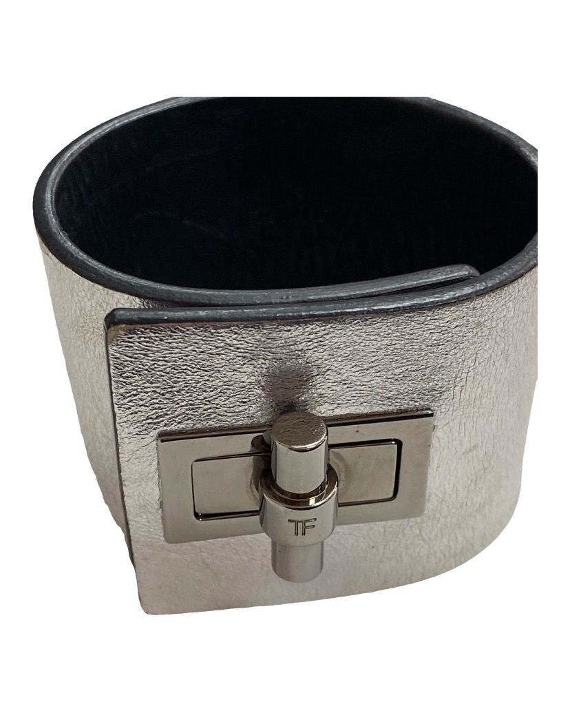 TOM FORD leather cuff bracelet size M