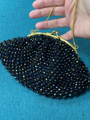 Vintage Glass beads evening bag