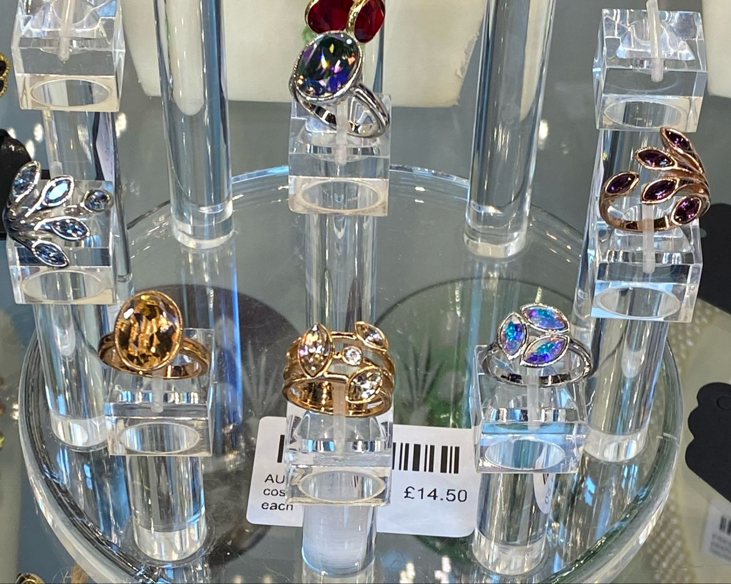 AURORA designer costume rings priced per item