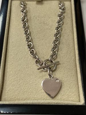 HOT DIAMONDS silver 925 real DIA set necklace
