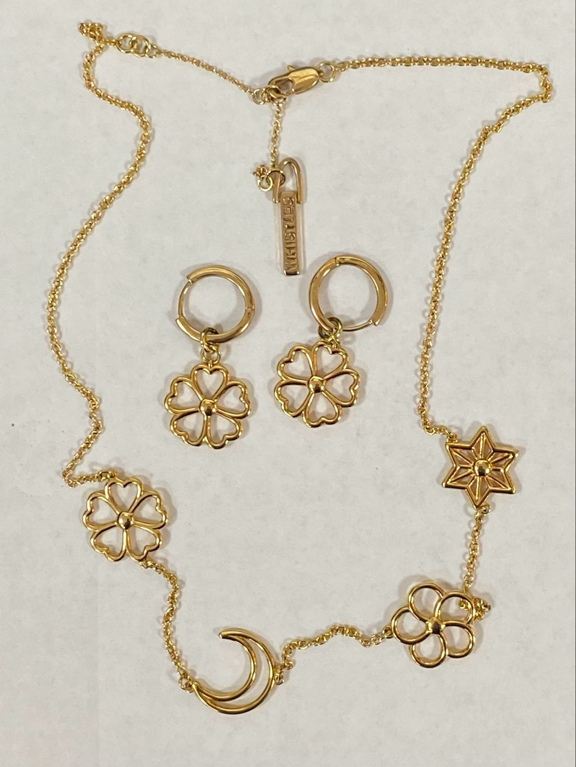 WHISTLES set necklace and earrings