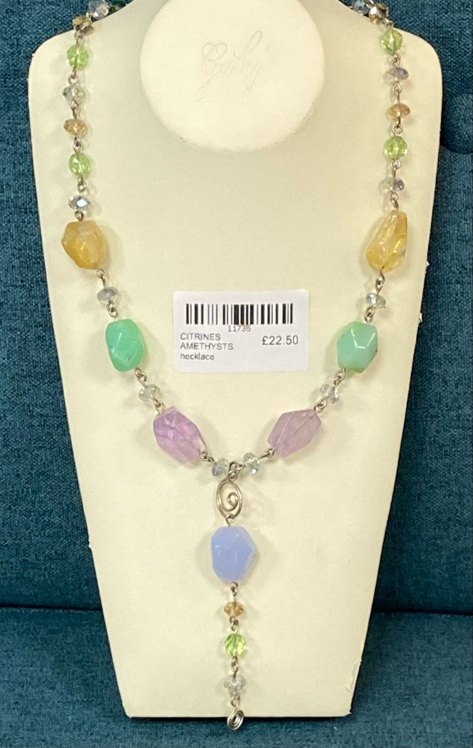 CITRINES AMETHYSTS necklace