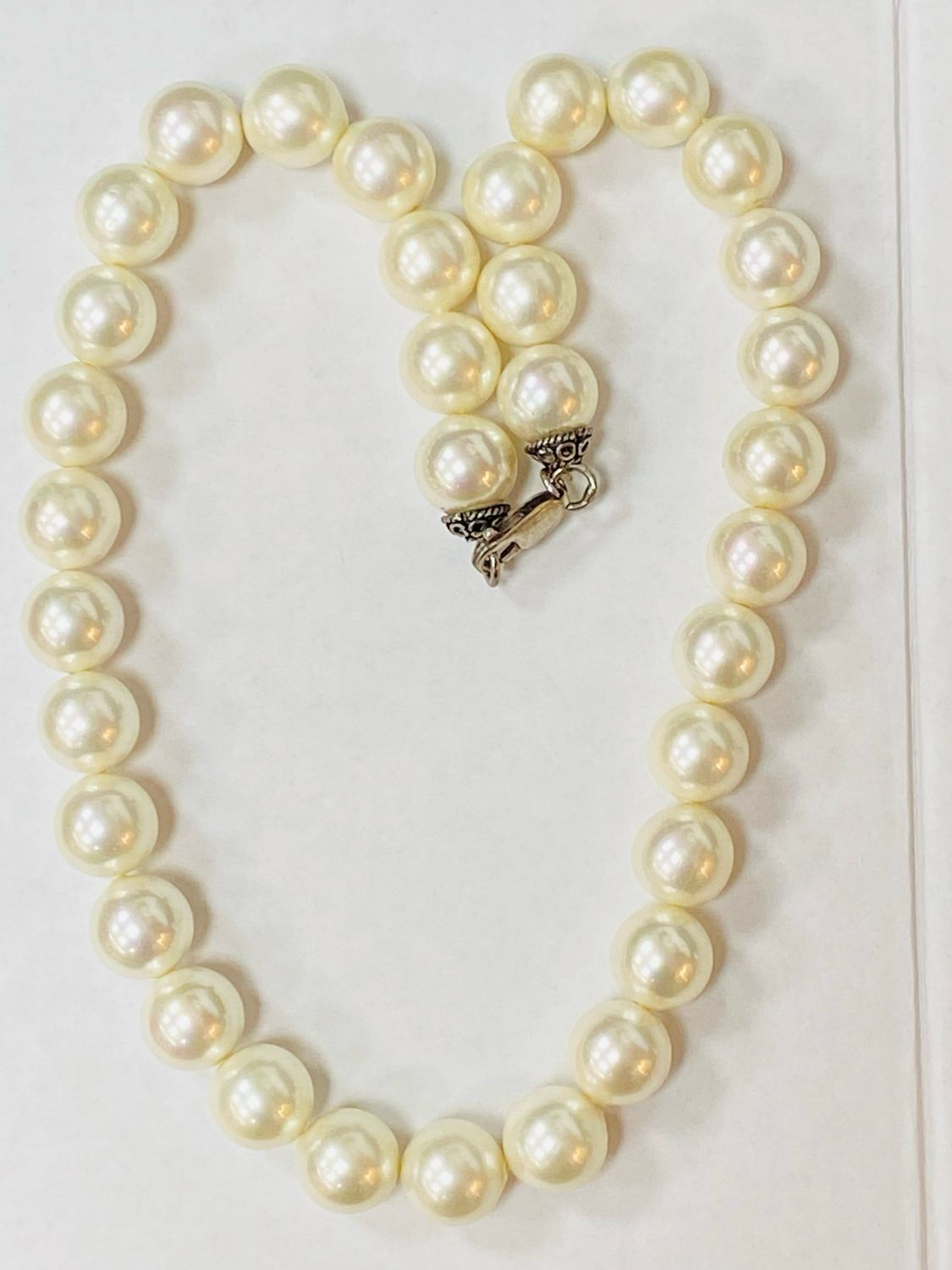 FAUX PEARLS silver 925 clasp