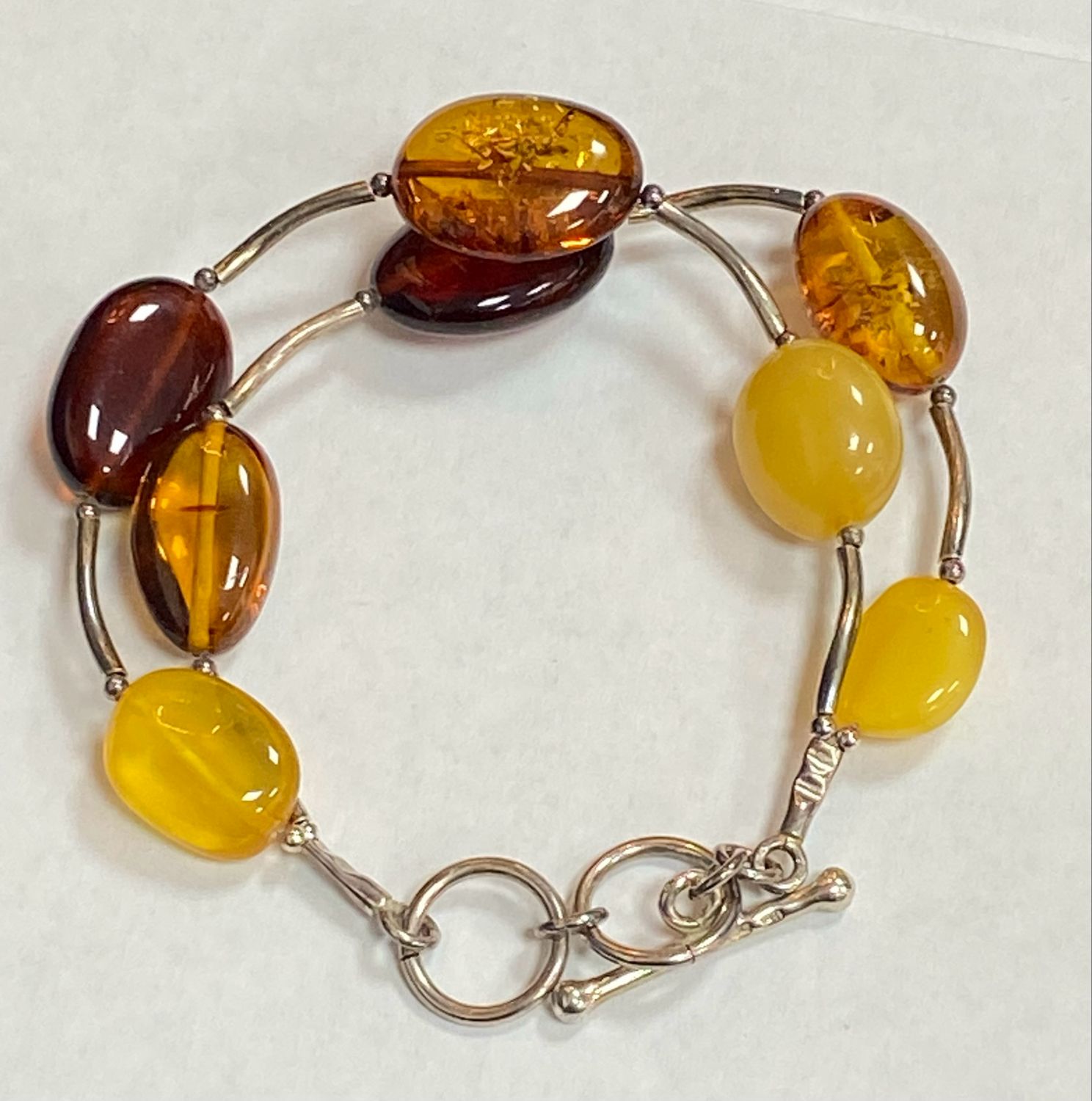 Baltic AMBER silver 925 bracelet