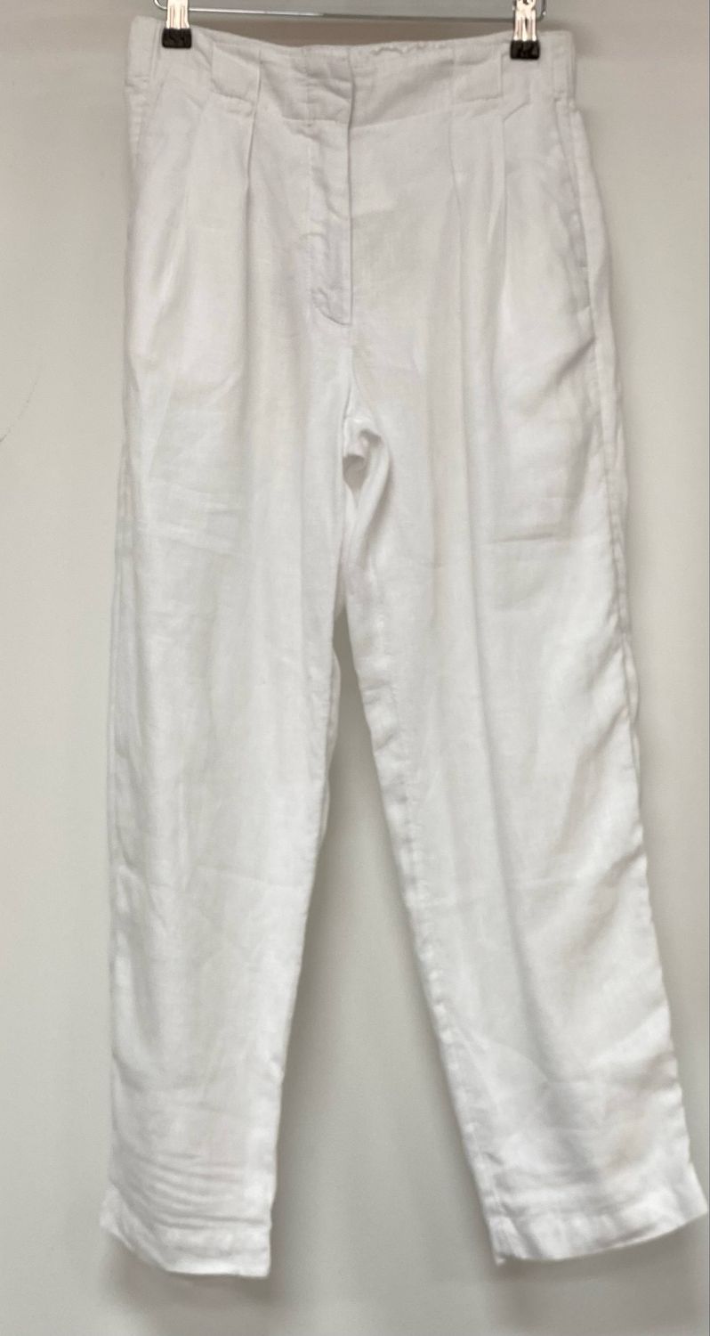 M&amp;S 100%  linen trousers size 10 Short fit