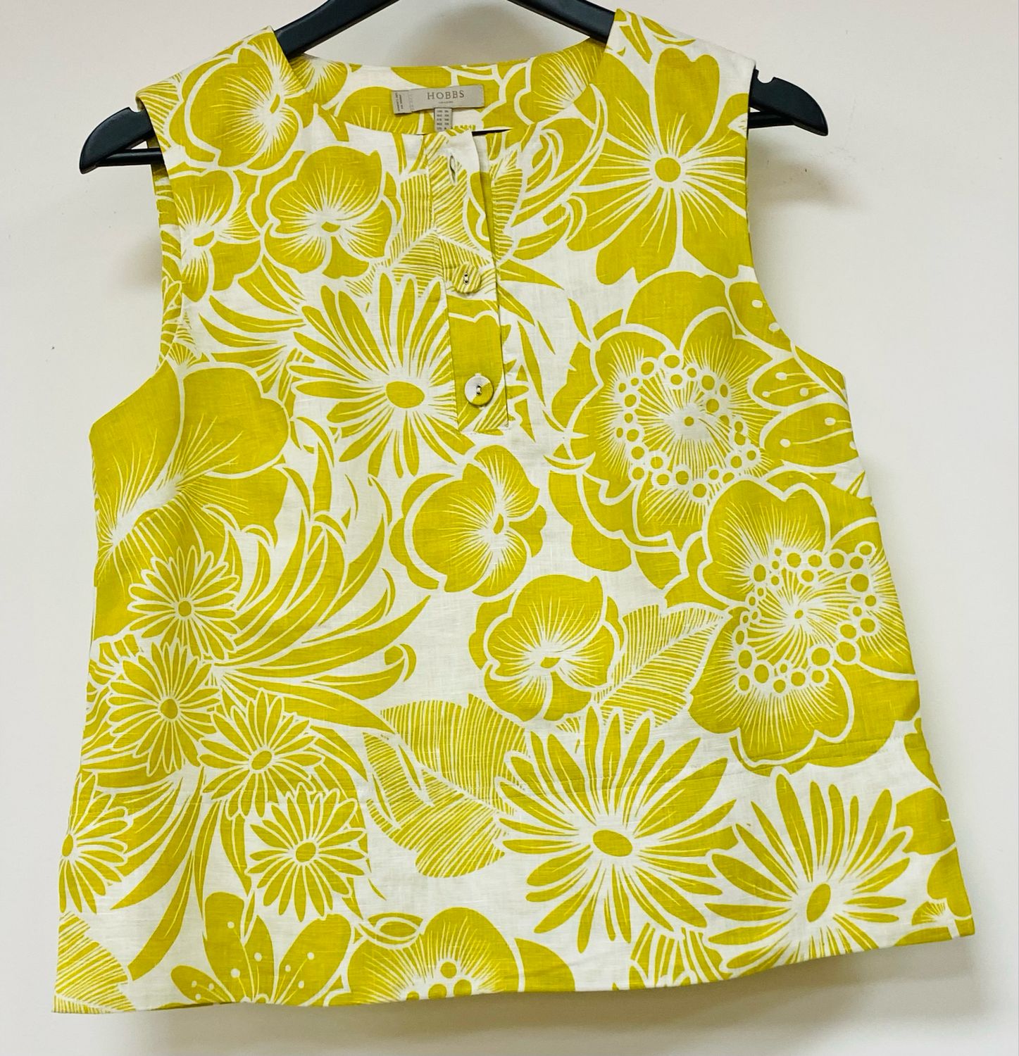 HOBBS 100% linen top size 10 UK