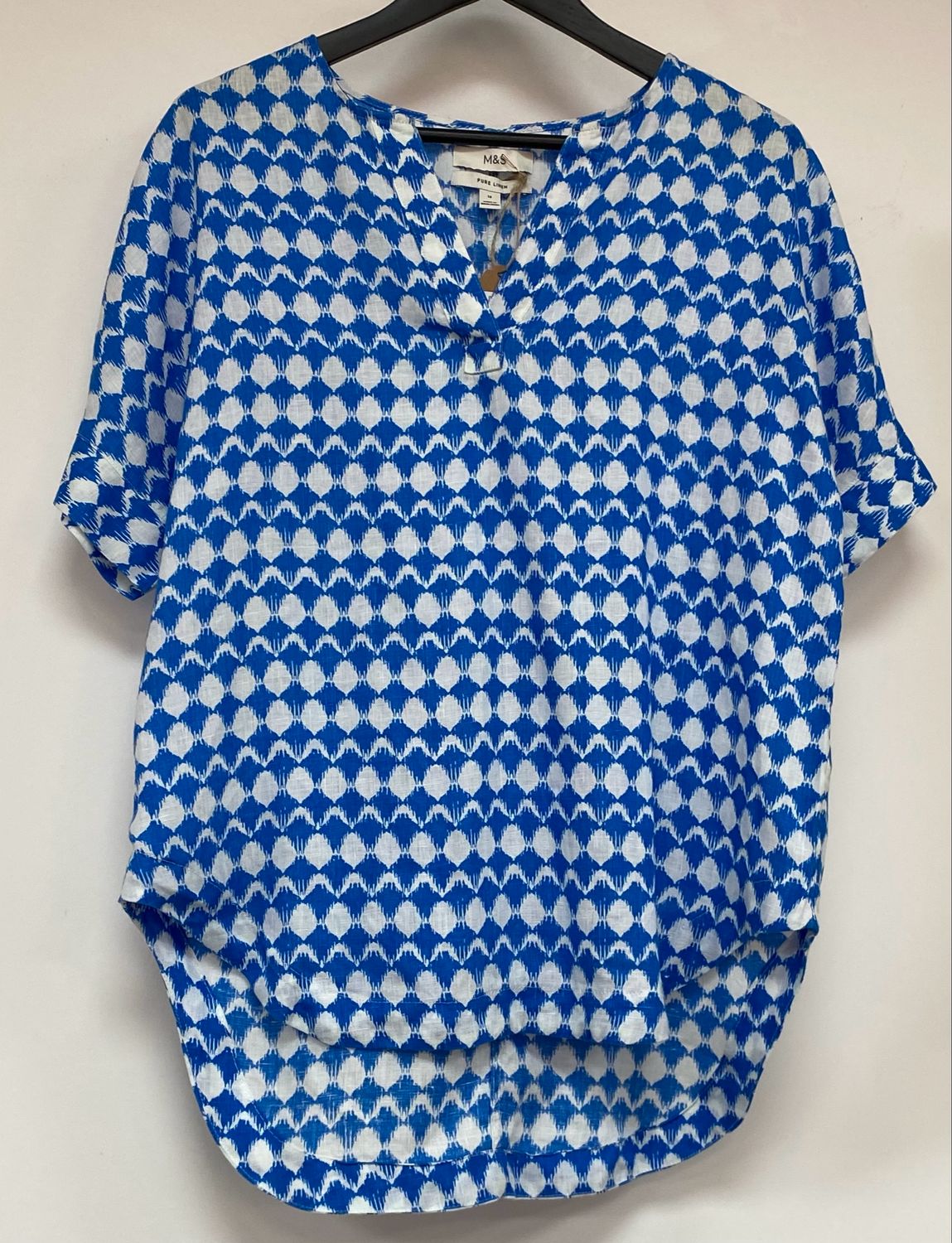 M&amp;S PURE LINEN top size 12(UK)