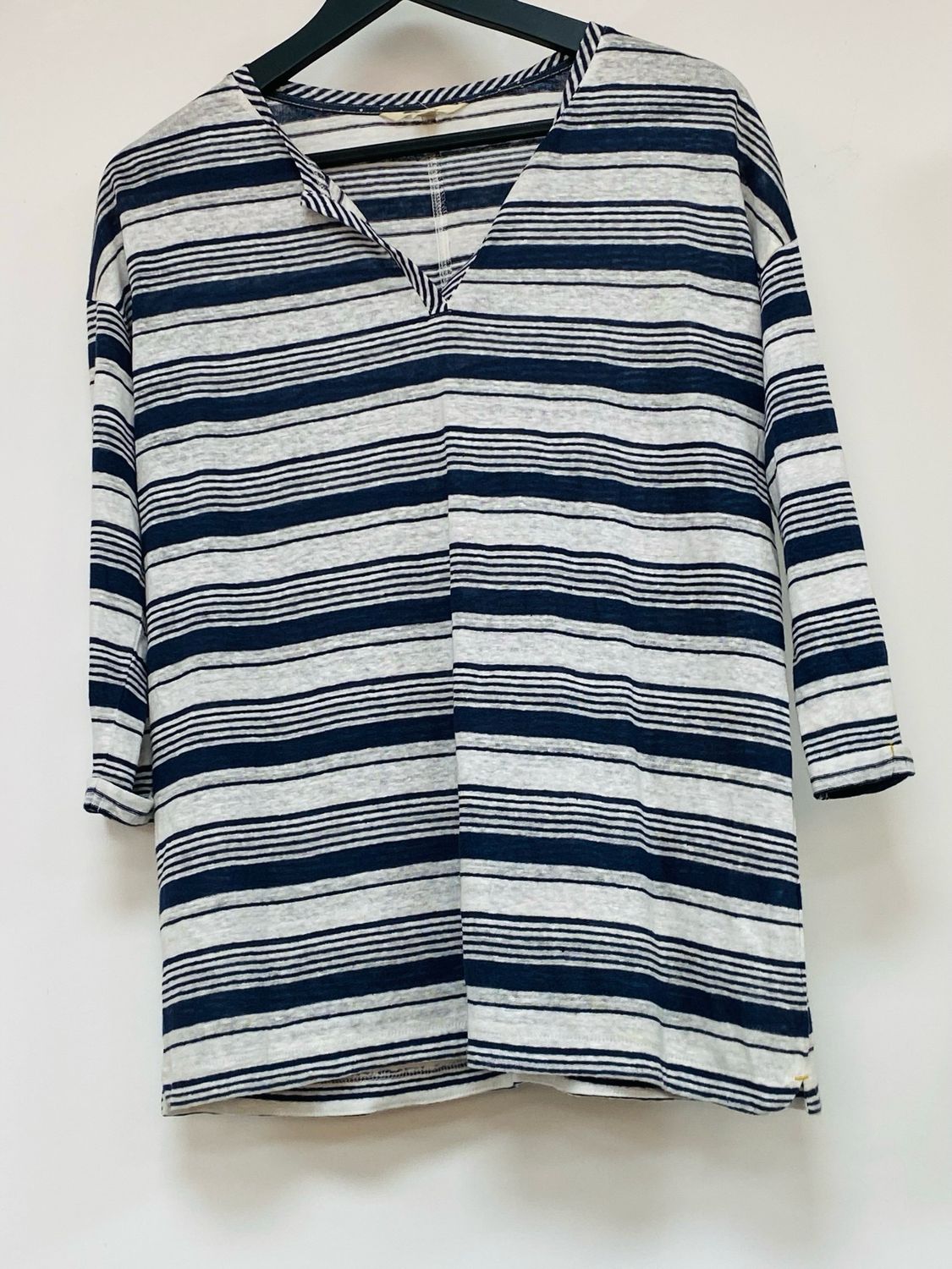 WHITE STUFF 100% linen knitted top size 10(UK)