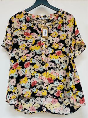 LILY AND LIONEL 100% silk blouse size XL
