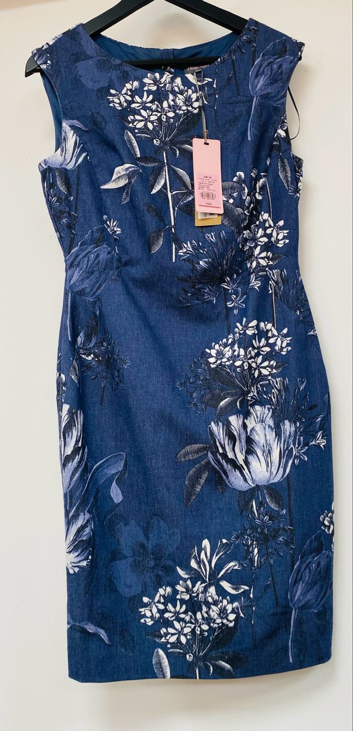 PHASE EIGHT mabel print dress size 14(UK)