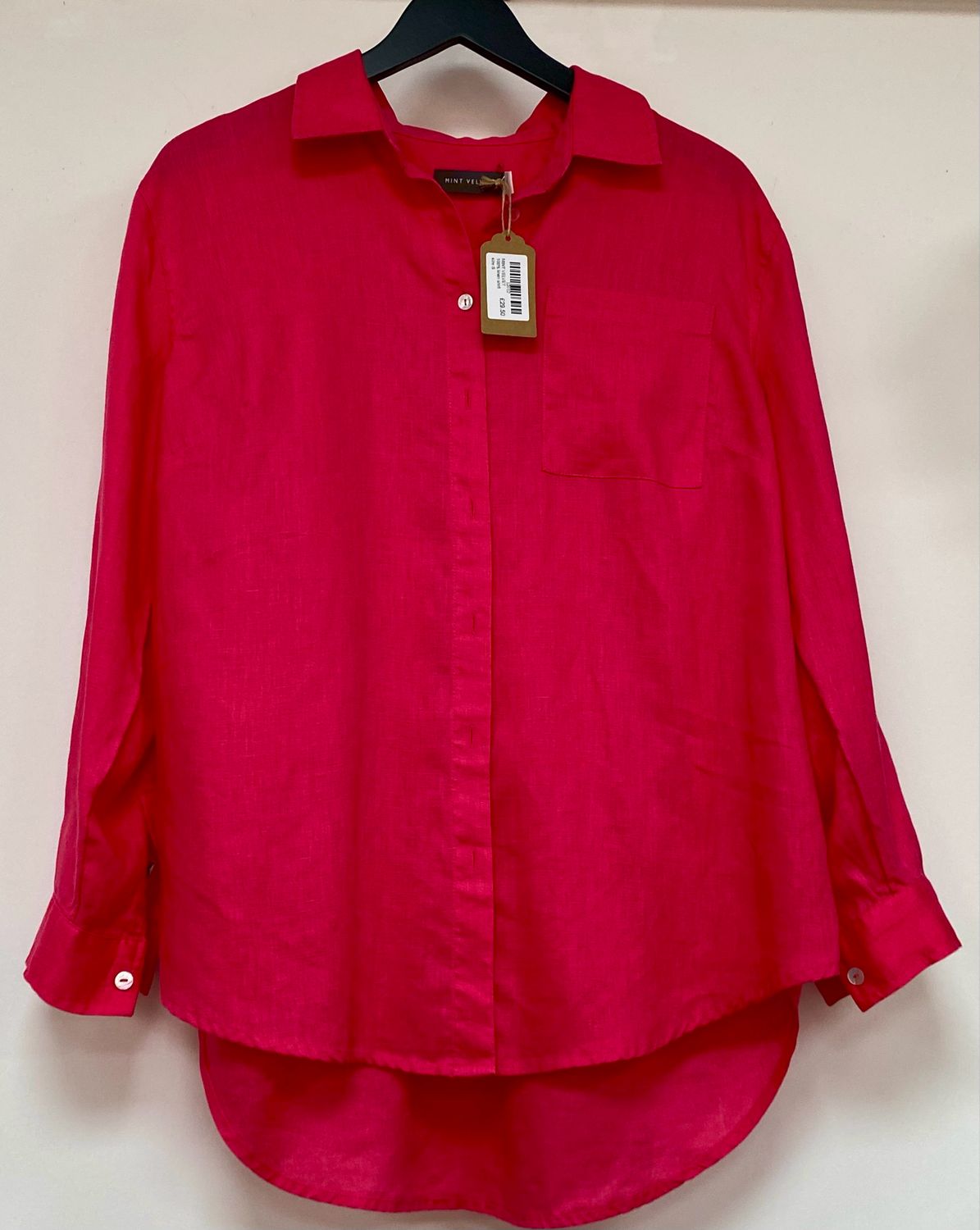 MINT VELVET 100% linen shirt size S