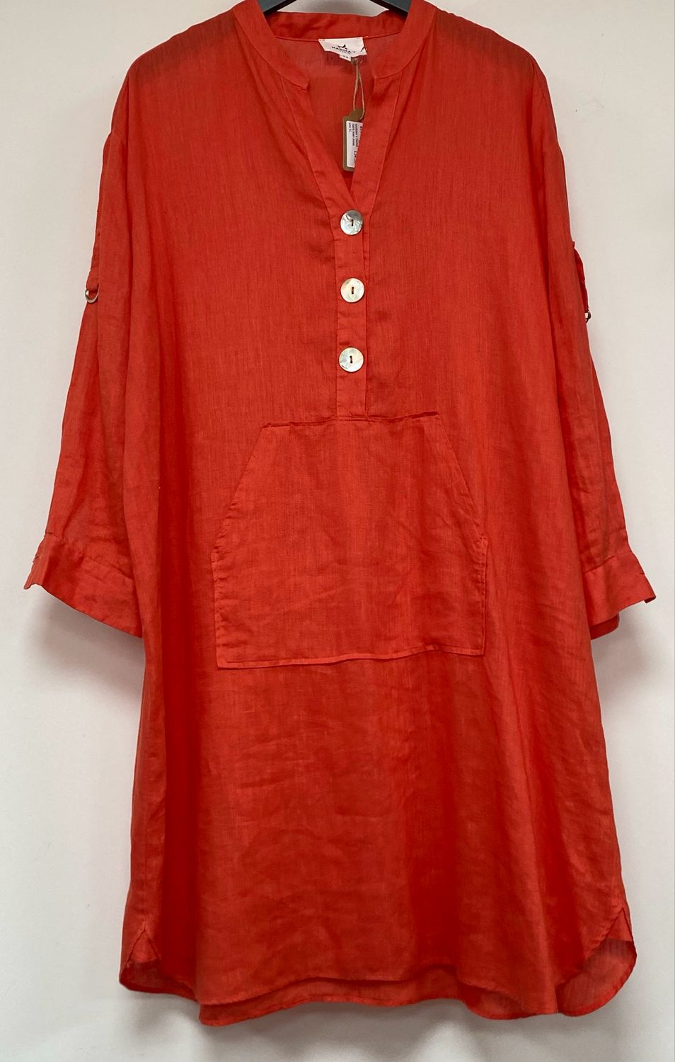 MARINA V PARIS 100% linen dress size XL