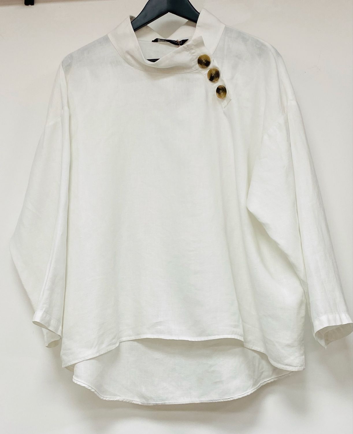 ZARA 100% linen blouse size M