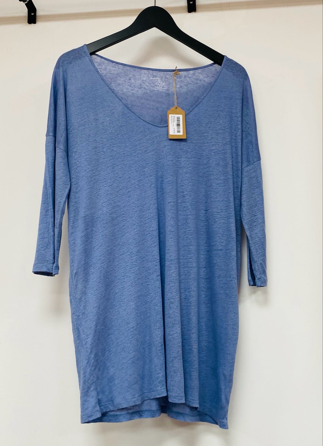 MAJESTIC FILATURES 100% linen top size L