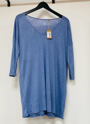 MAJESTIC FILATURES 100% linen top size L