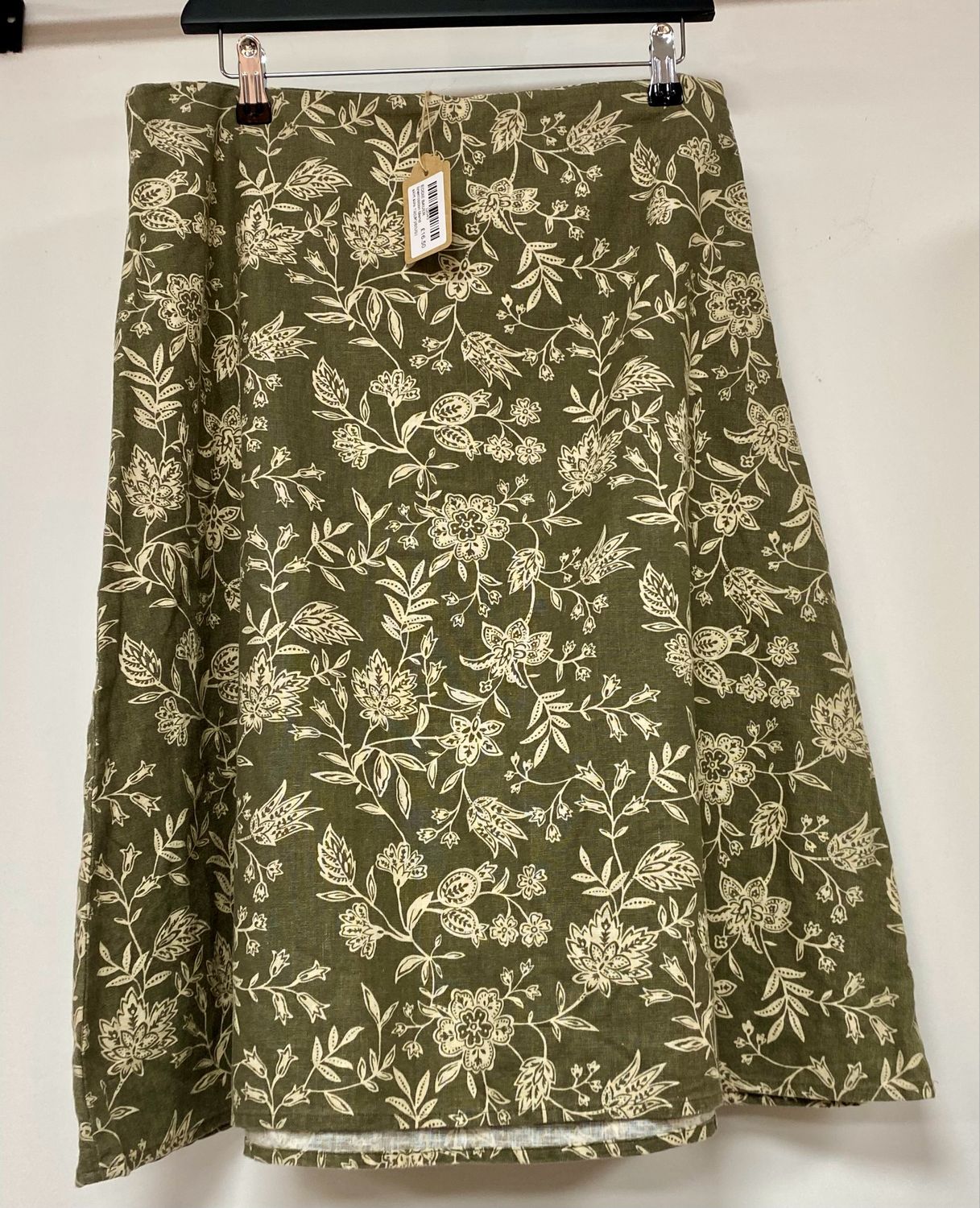 EDDIE BAUER linen/cotton blend skirt size 12(UK)/8(US)